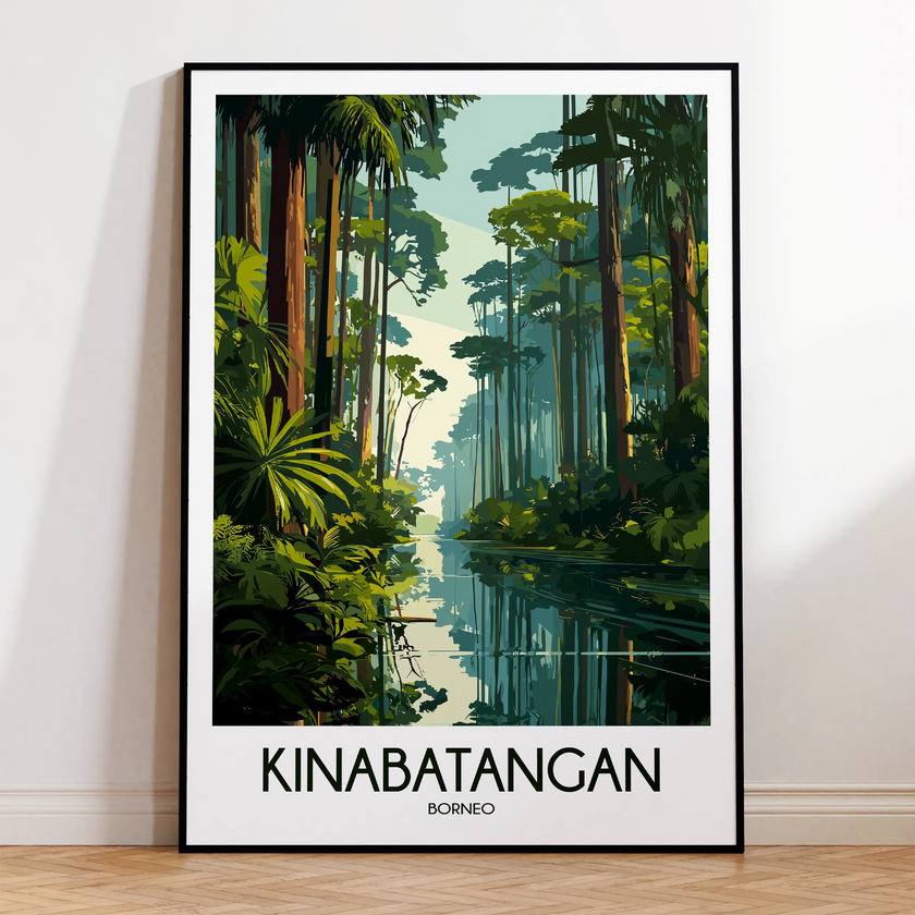 Kinabatangan River Destination Art Gift