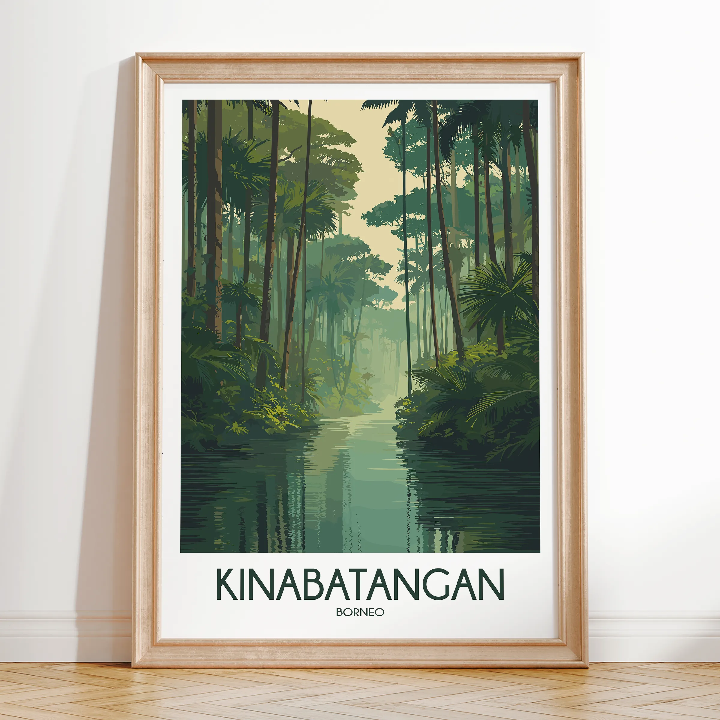 Kinabatangan Vintage Style Print