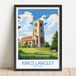 Kings Langley Destination Art Gift