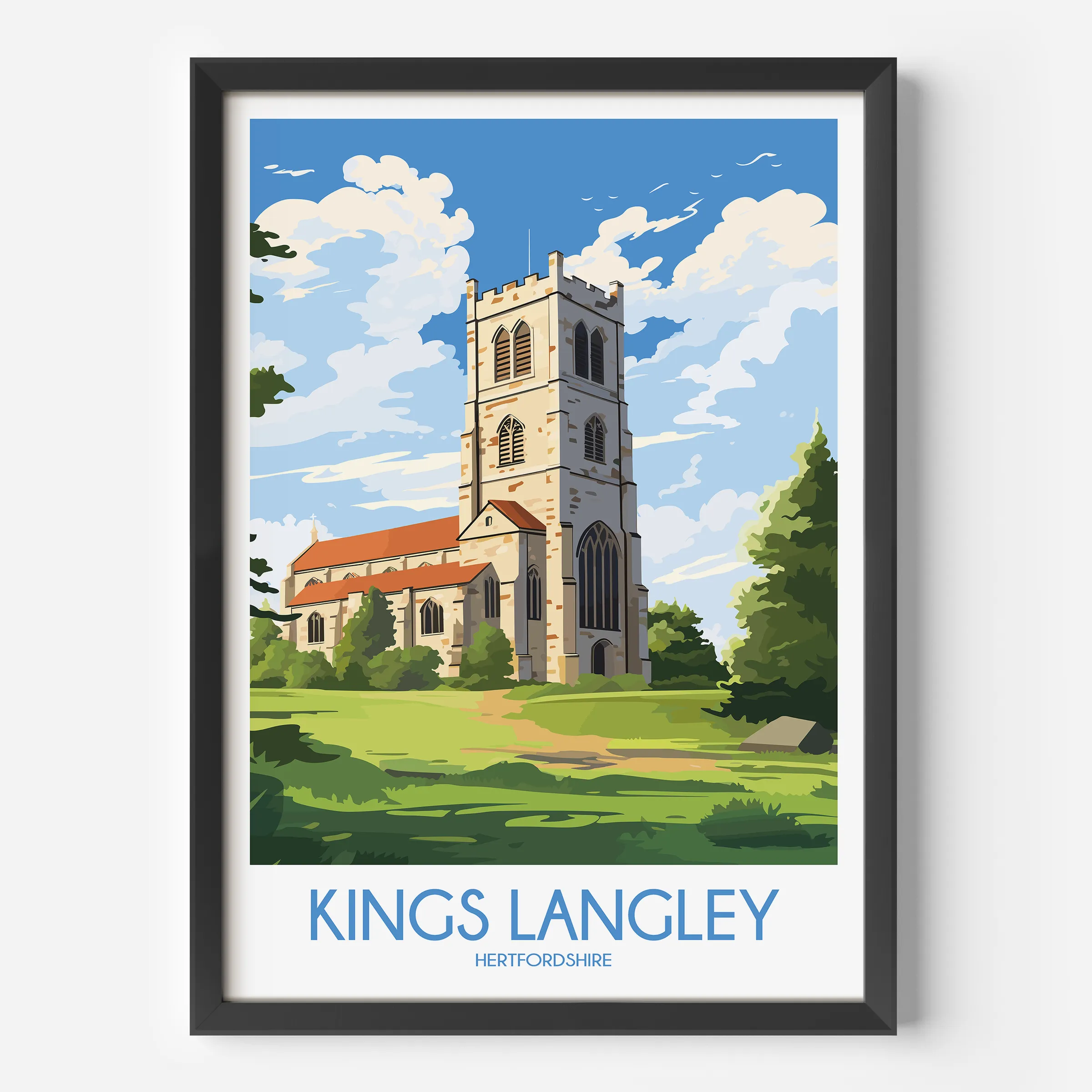 Kings Langley Souvenir Poster Print