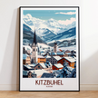 Kitzbuhel Modern Travel Poster