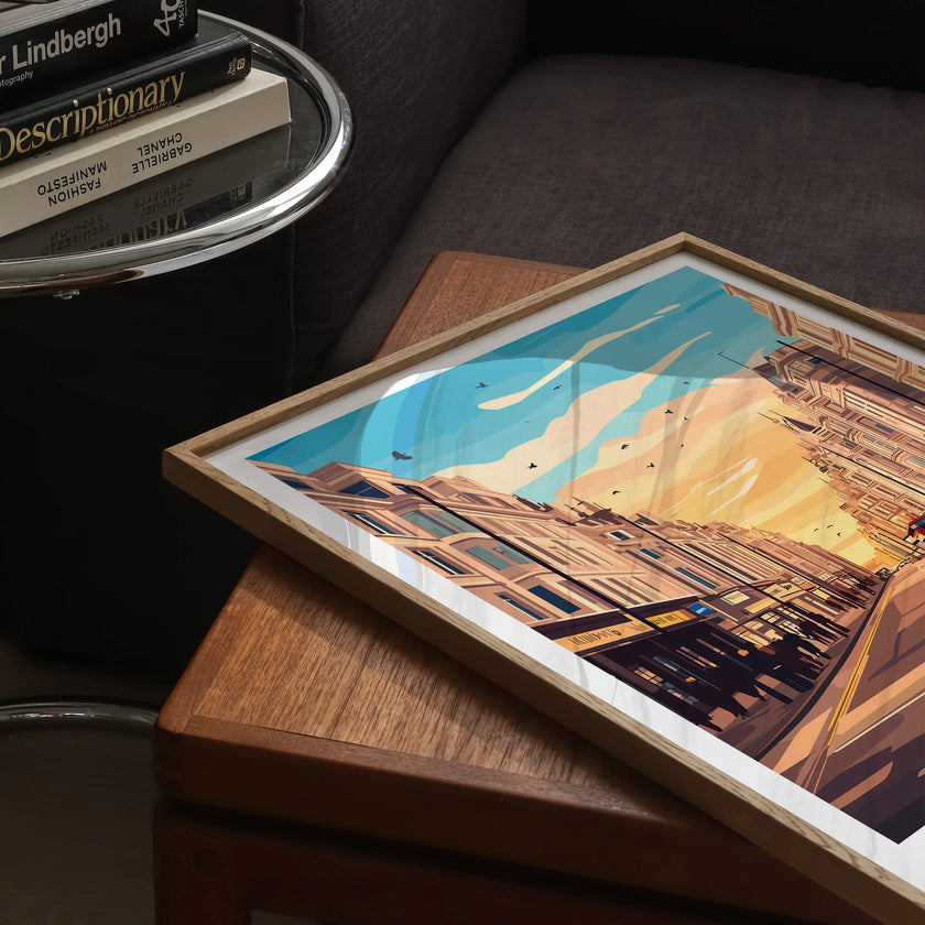 Knightsbridge Retro Travel Illustration