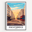 Knightsbridge Vintage Style Print
