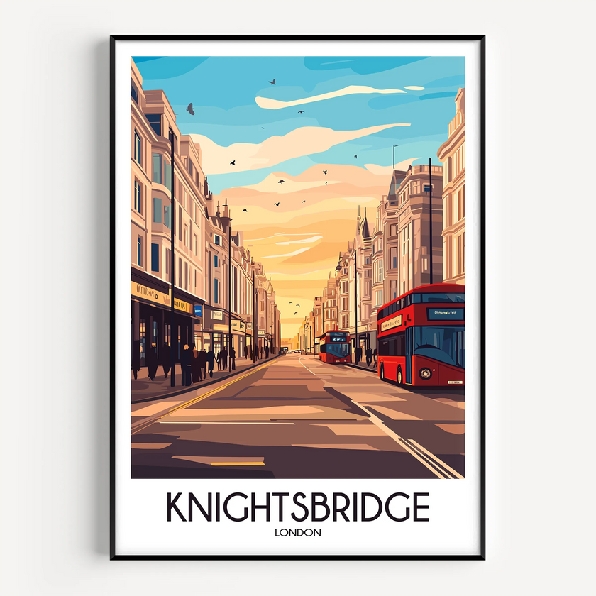 Knightsbridge Vintage Style Print