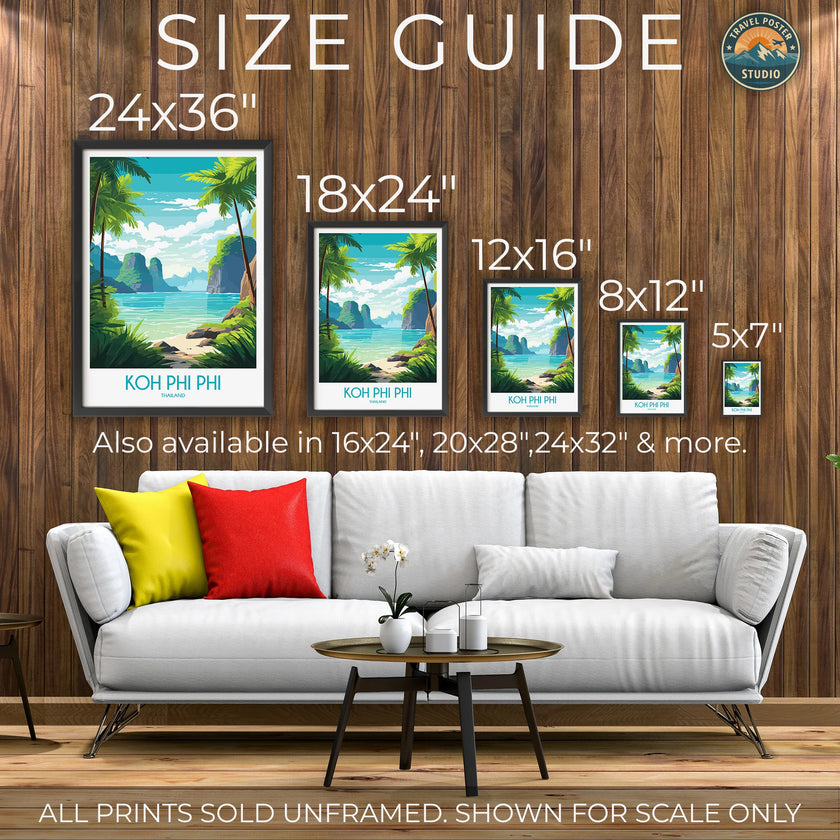Koh Phi Phi Destination Art Gift