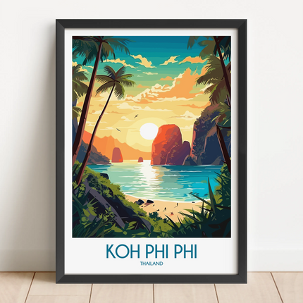Koh Phi Phi Destination Art Gift