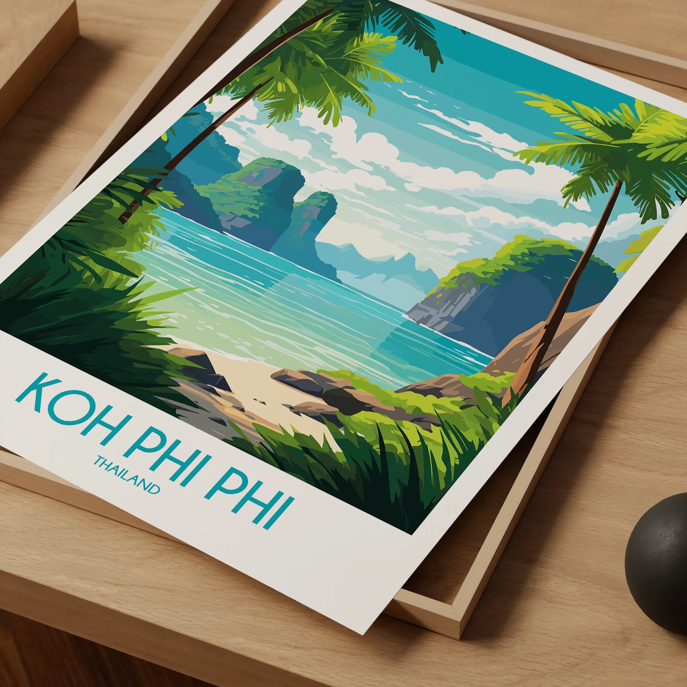 Koh Phi Phi Minimalist Wall Art