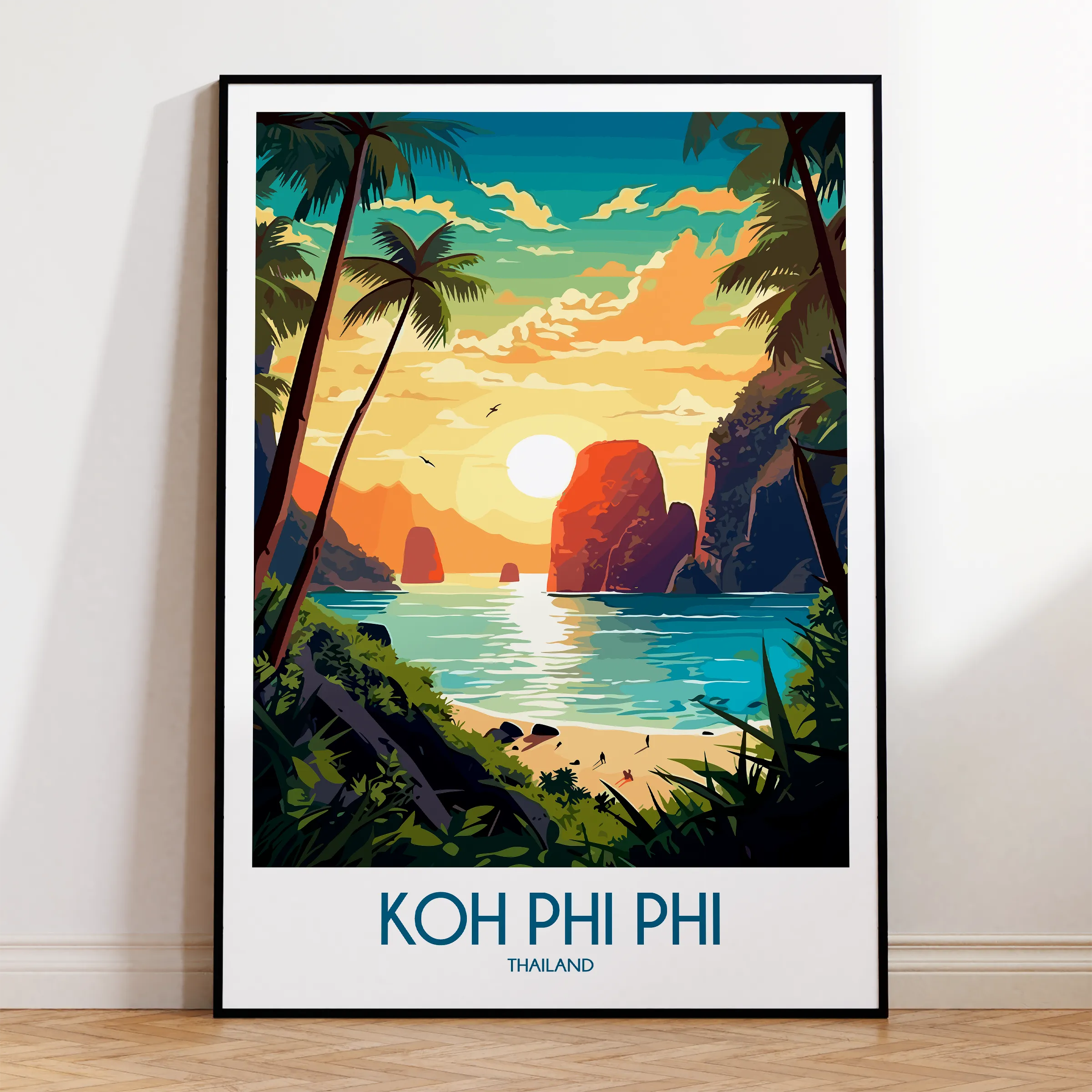 Koh Phi Phi Minimalist Wall Art