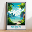 Koh Phi Phi Souvenir Poster Print