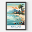 Koh Samui Modern Travel Poster