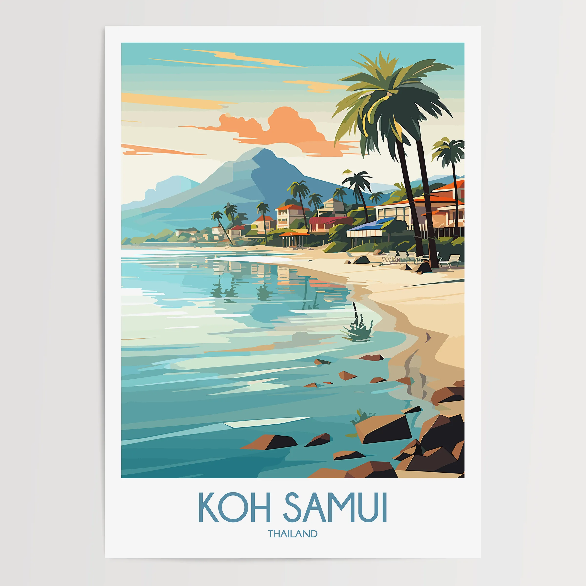 Koh Samui Souvenir Poster Print