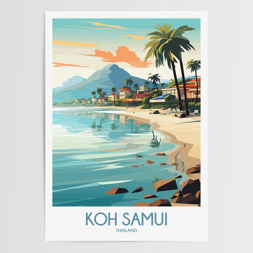 Koh Samui Souvenir Poster Print