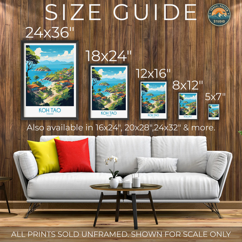 Koh Tao Destination Art Gift