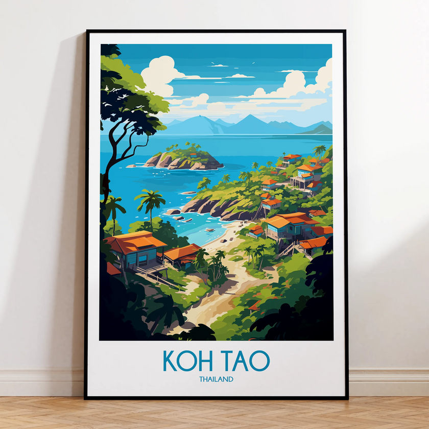 Koh Tao Minimalist Wall Art