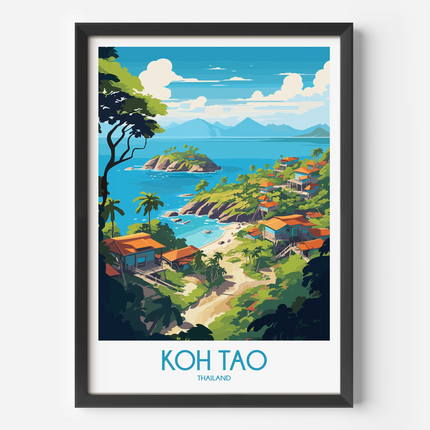 Koh Tao Souvenir Poster Print