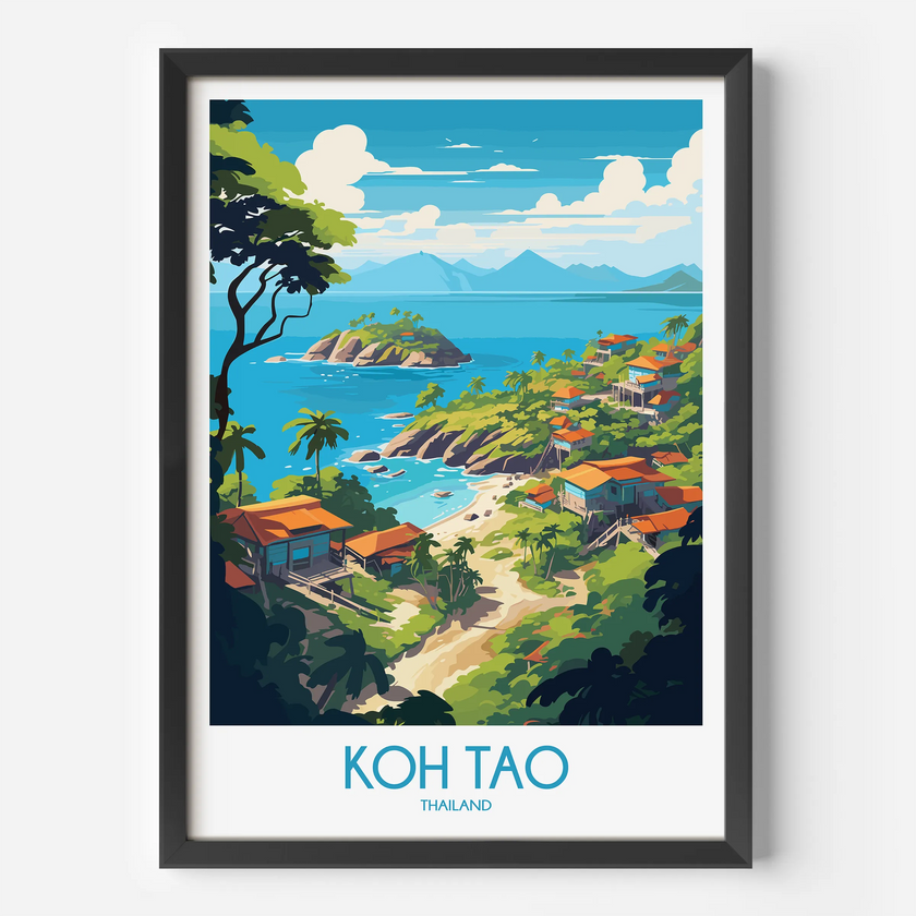 Koh Tao Souvenir Poster Print