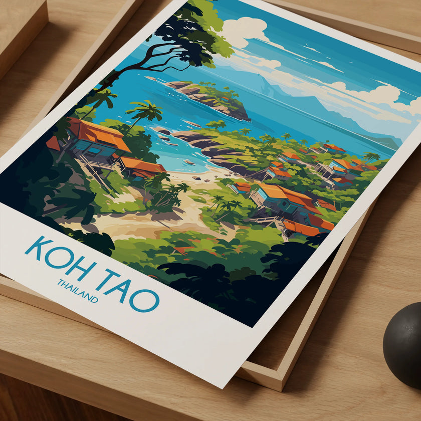 Koh Tao Vintage Style Print