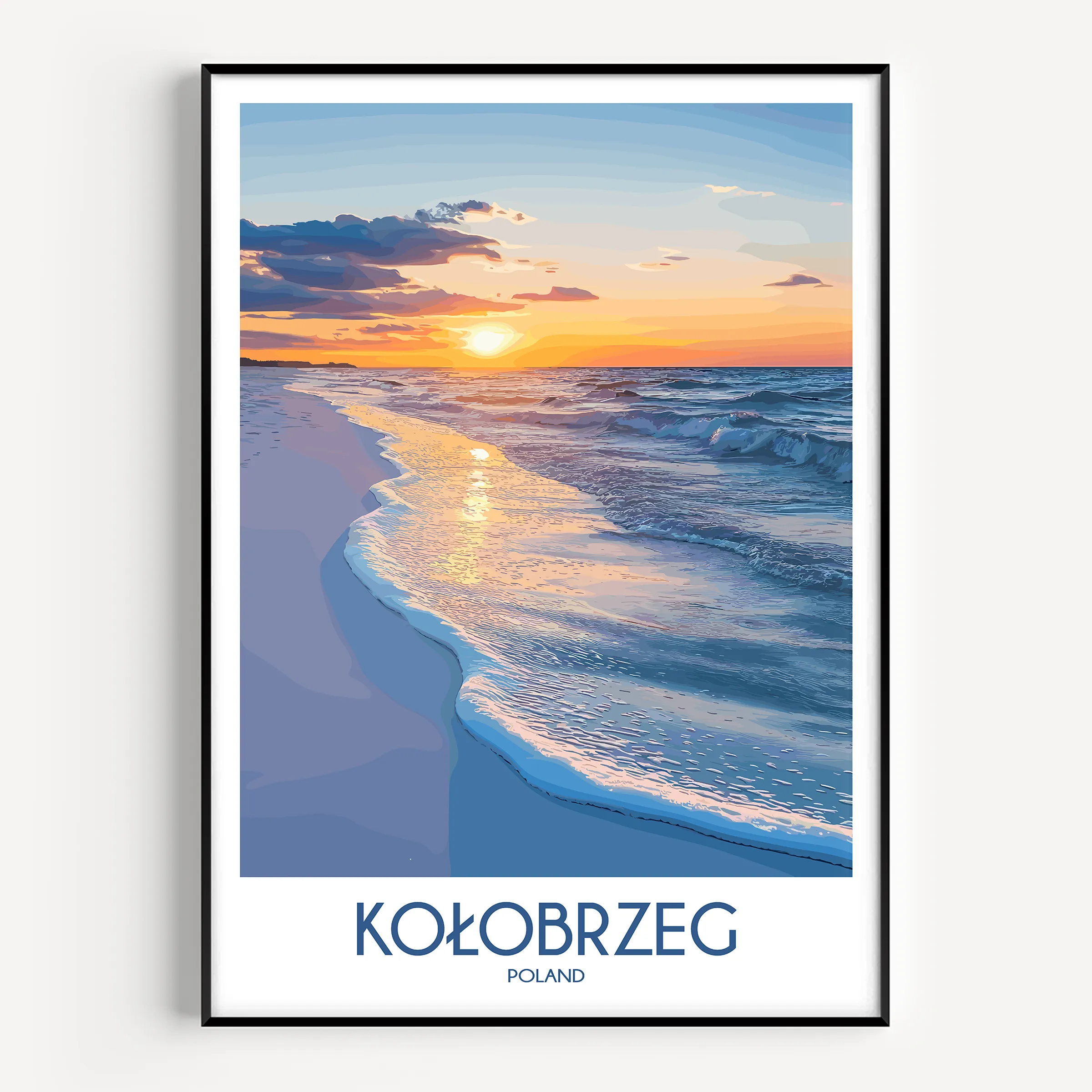 Kolobrzeg Souvenir Poster Print