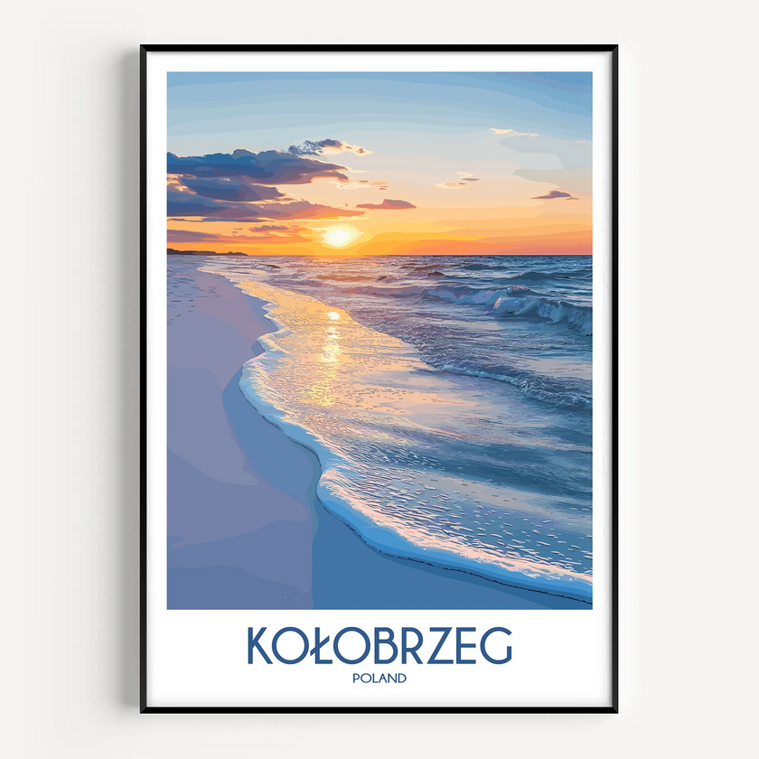 Kolobrzeg Souvenir Poster Print