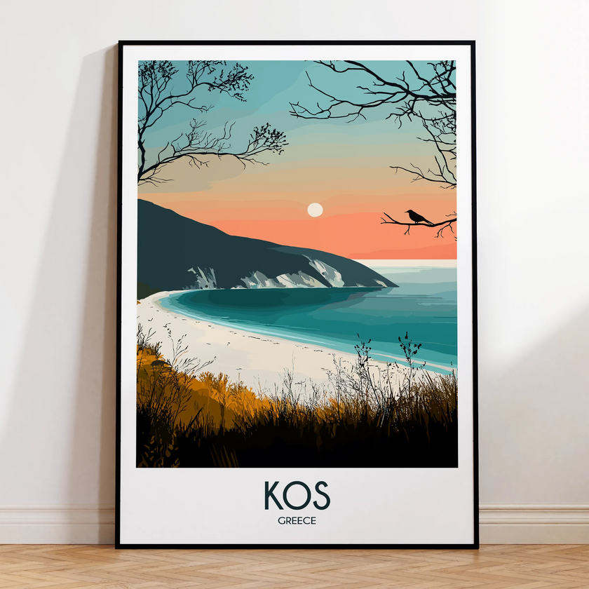 Kos Modern Travel Poster