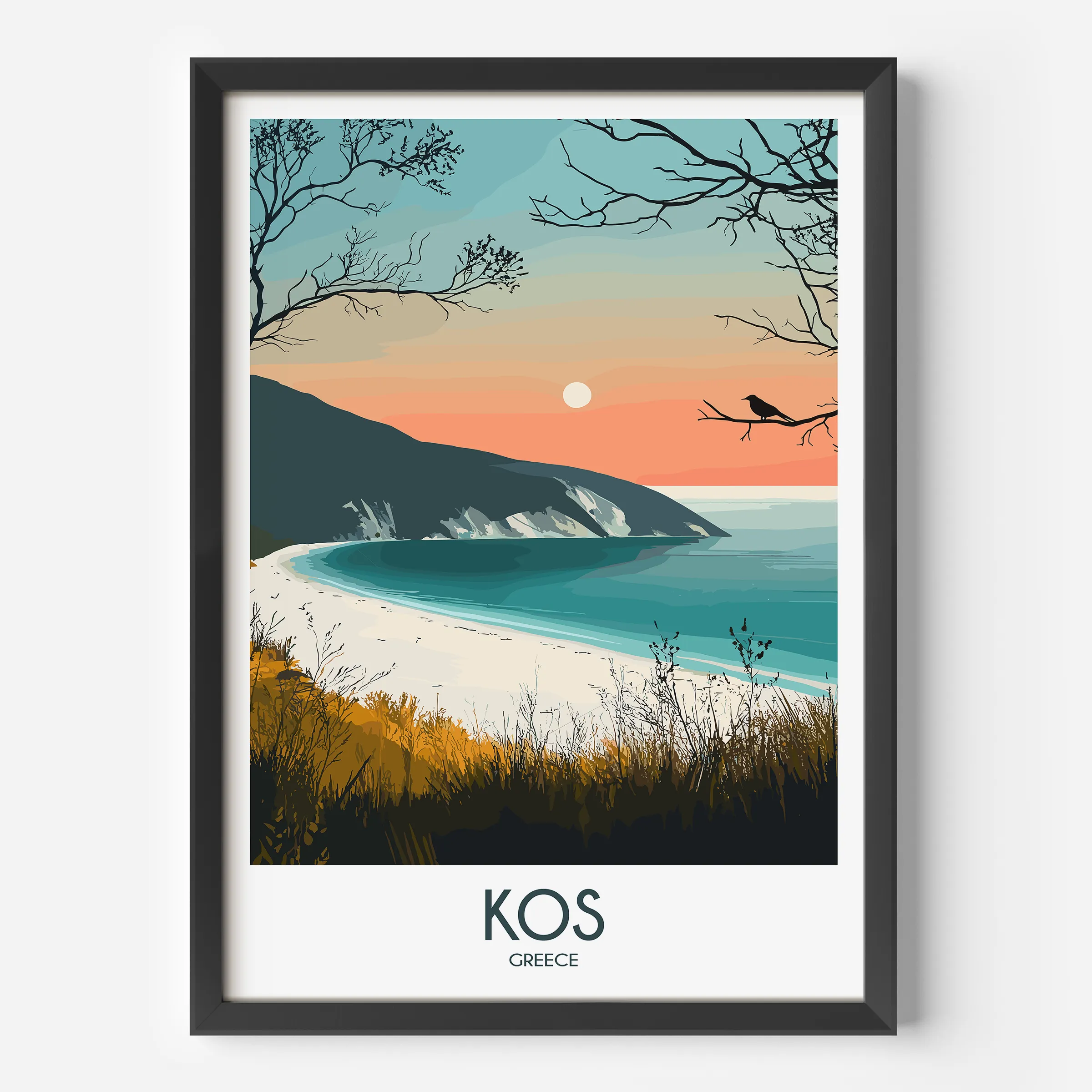 Kos Retro Travel Illustration