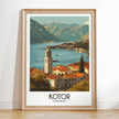 Kotor Modern Travel Poster