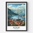 Kotor Modern Travel Poster