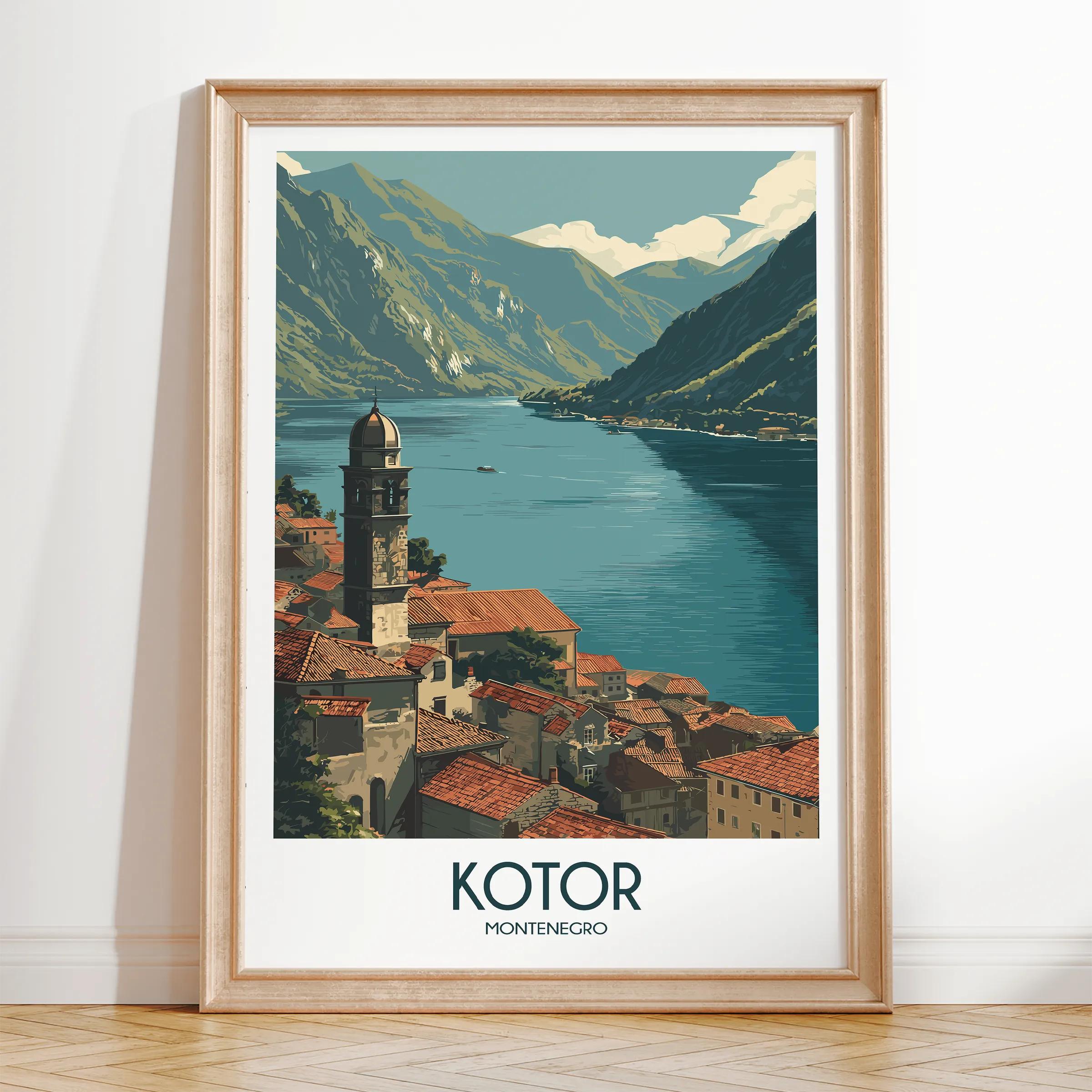 Kotor Scenic Landscape Art