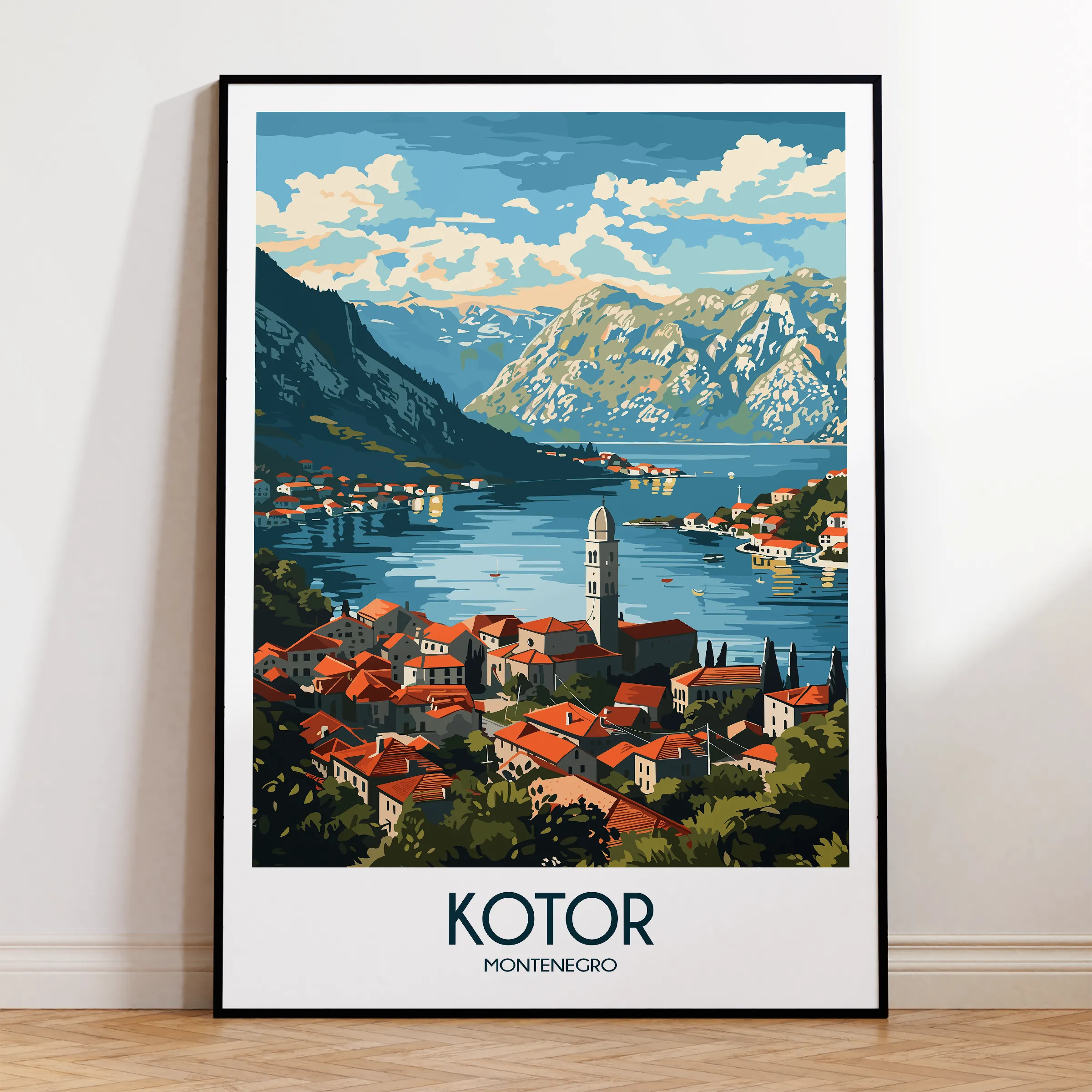 Kotor Scenic Landscape Art