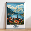 Kotor Scenic Landscape Art