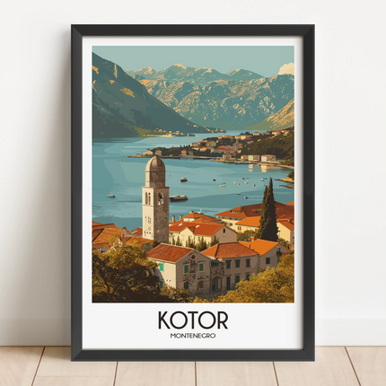Kotor Vintage Style Print