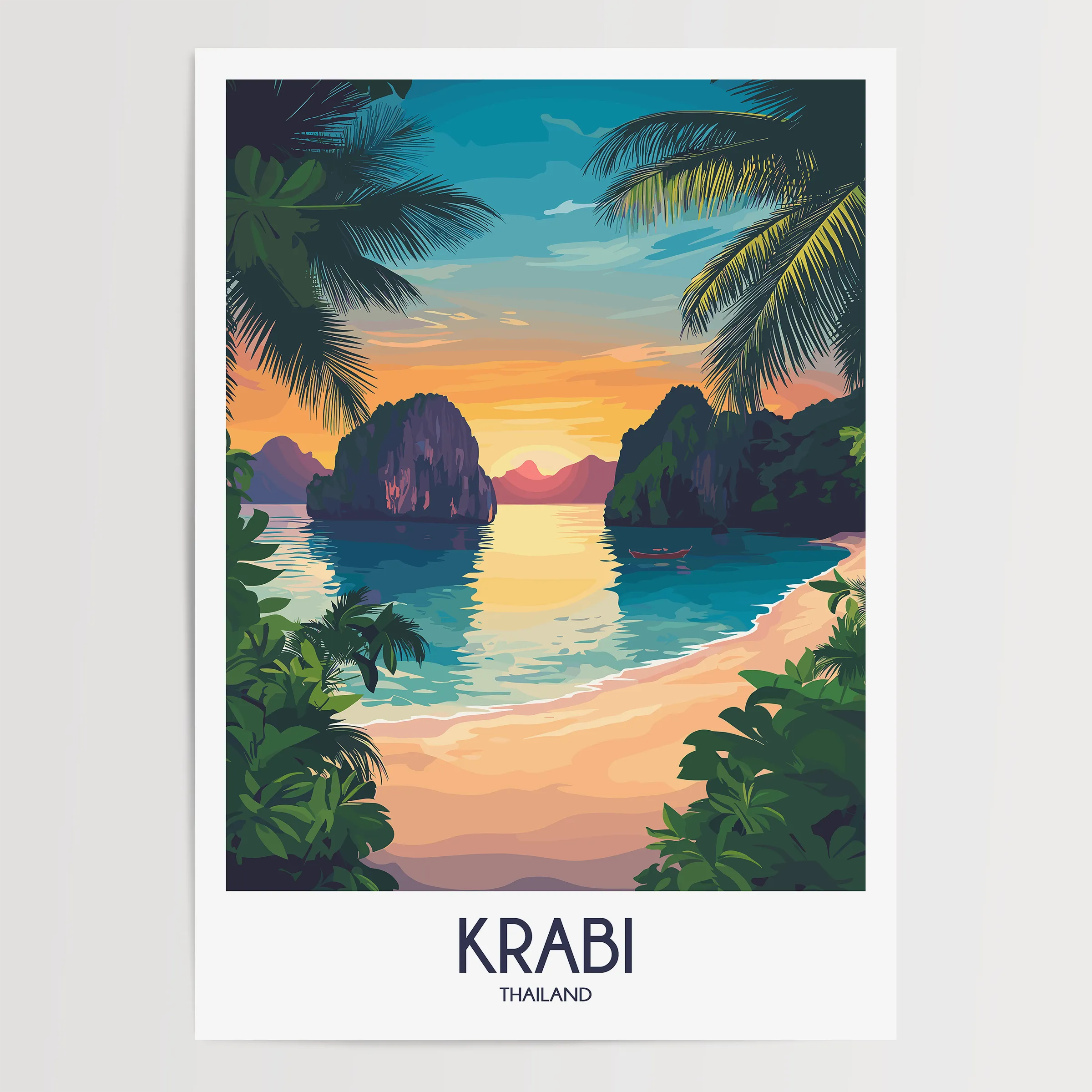 Krabi Souvenir Poster Print