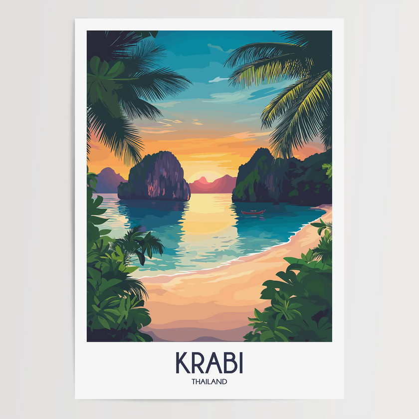 Krabi Souvenir Poster Print