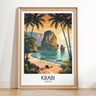 Krabi Vintage Style Print