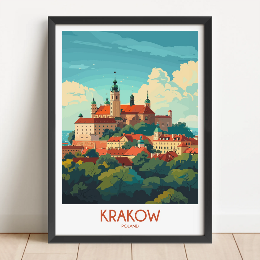 Krakow Destination Art Gift