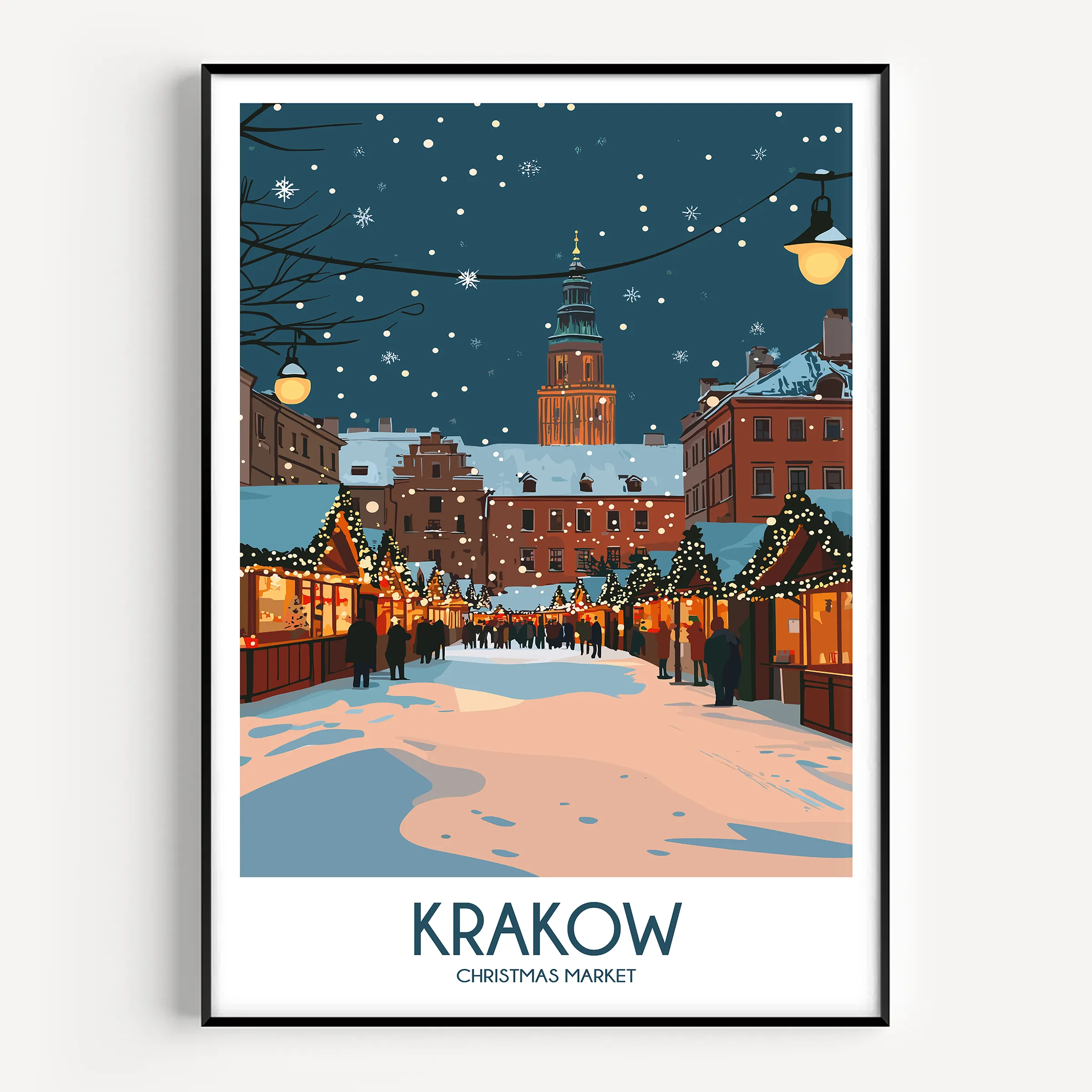 Krakow Souvenir Poster Print