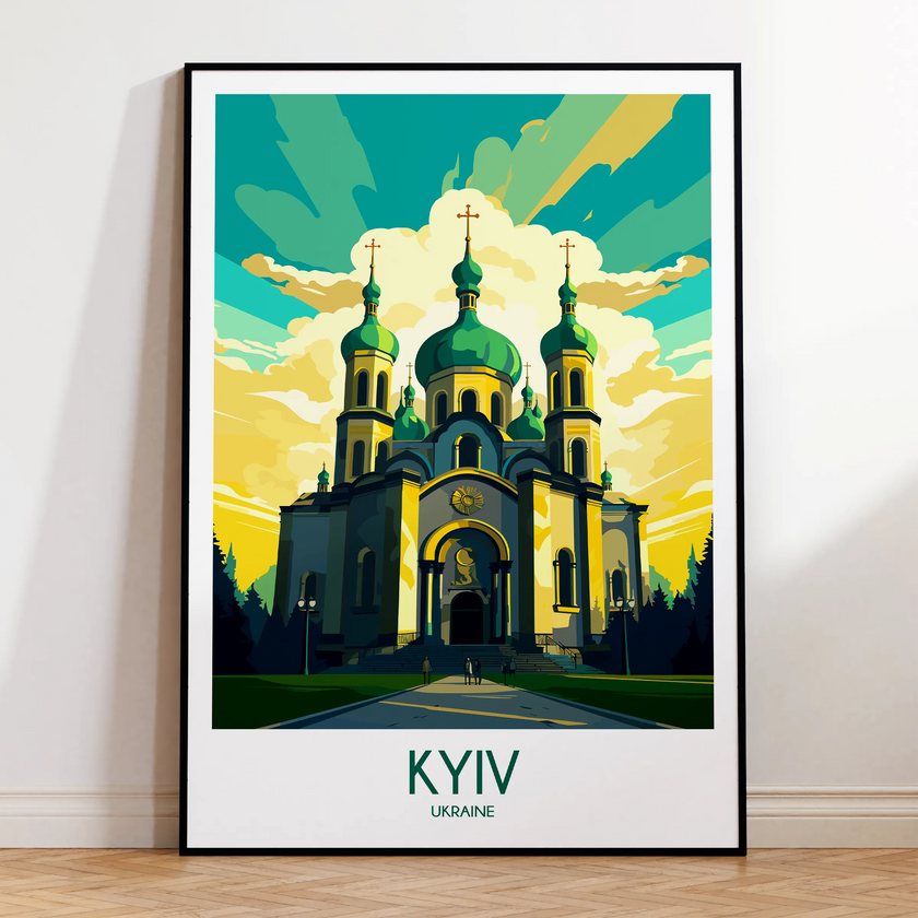 Kyiv Modern Travel Poster
