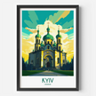 Kyiv Retro Travel Illustration