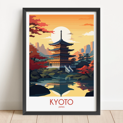 Kyoto Modern Travel Poster