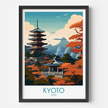 Kyoto Modern Travel Poster