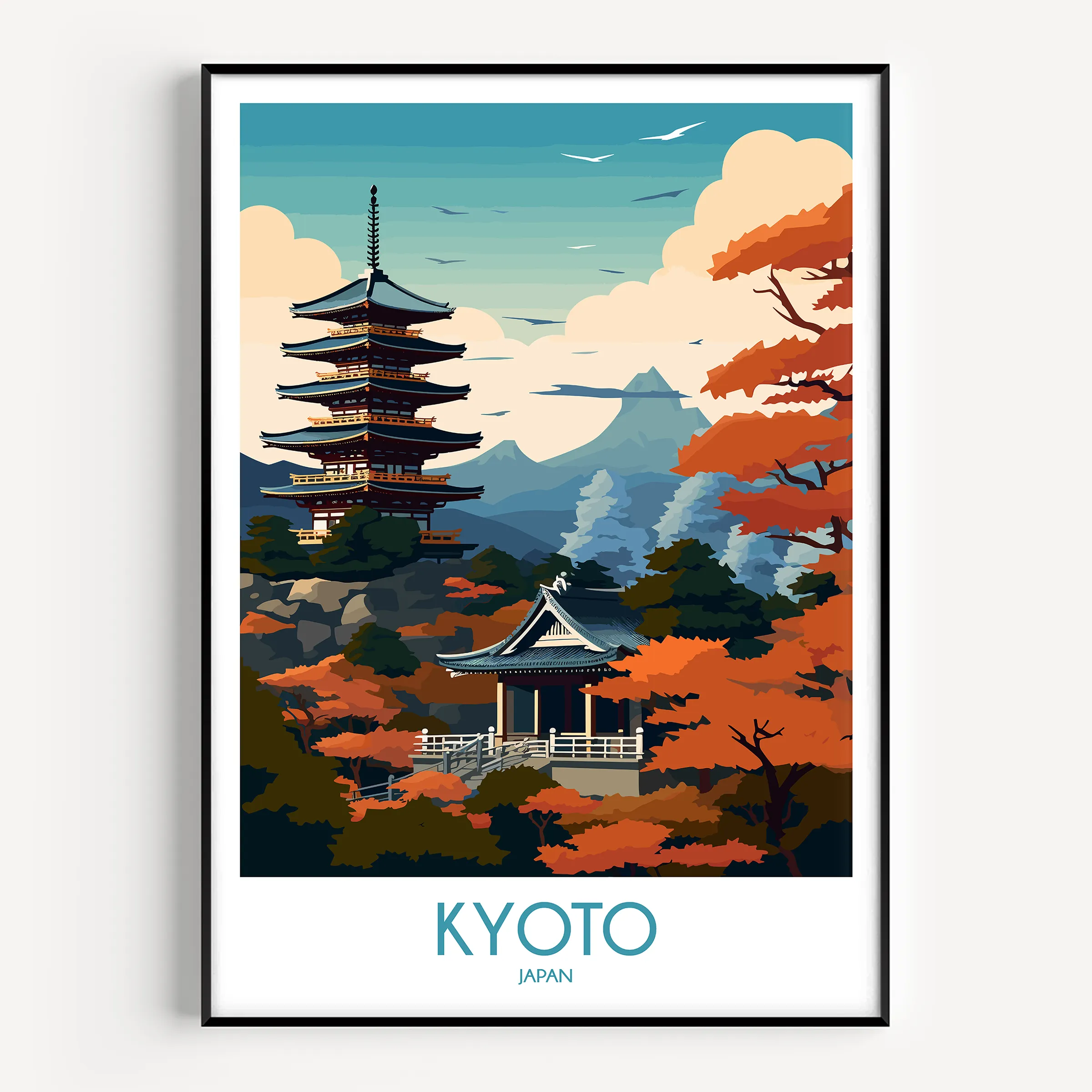 Kyoto Scenic Landscape Art