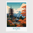Kyoto Vintage Style Print