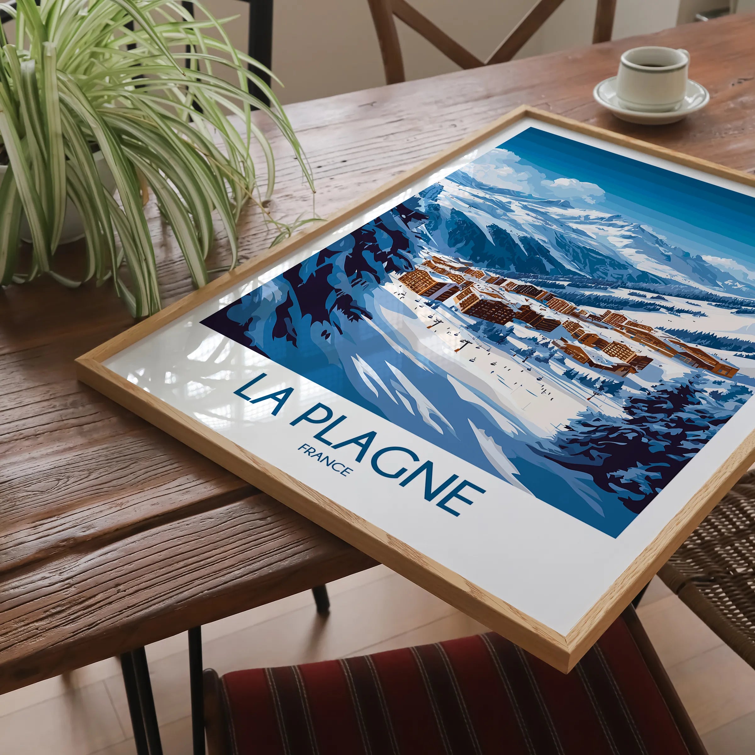 La Plagne Minimalist Wall Art