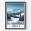 La Plagne Modern Travel Poster