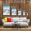 La Plagne Souvenir Poster Print