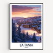 La Tania Modern Travel Poster