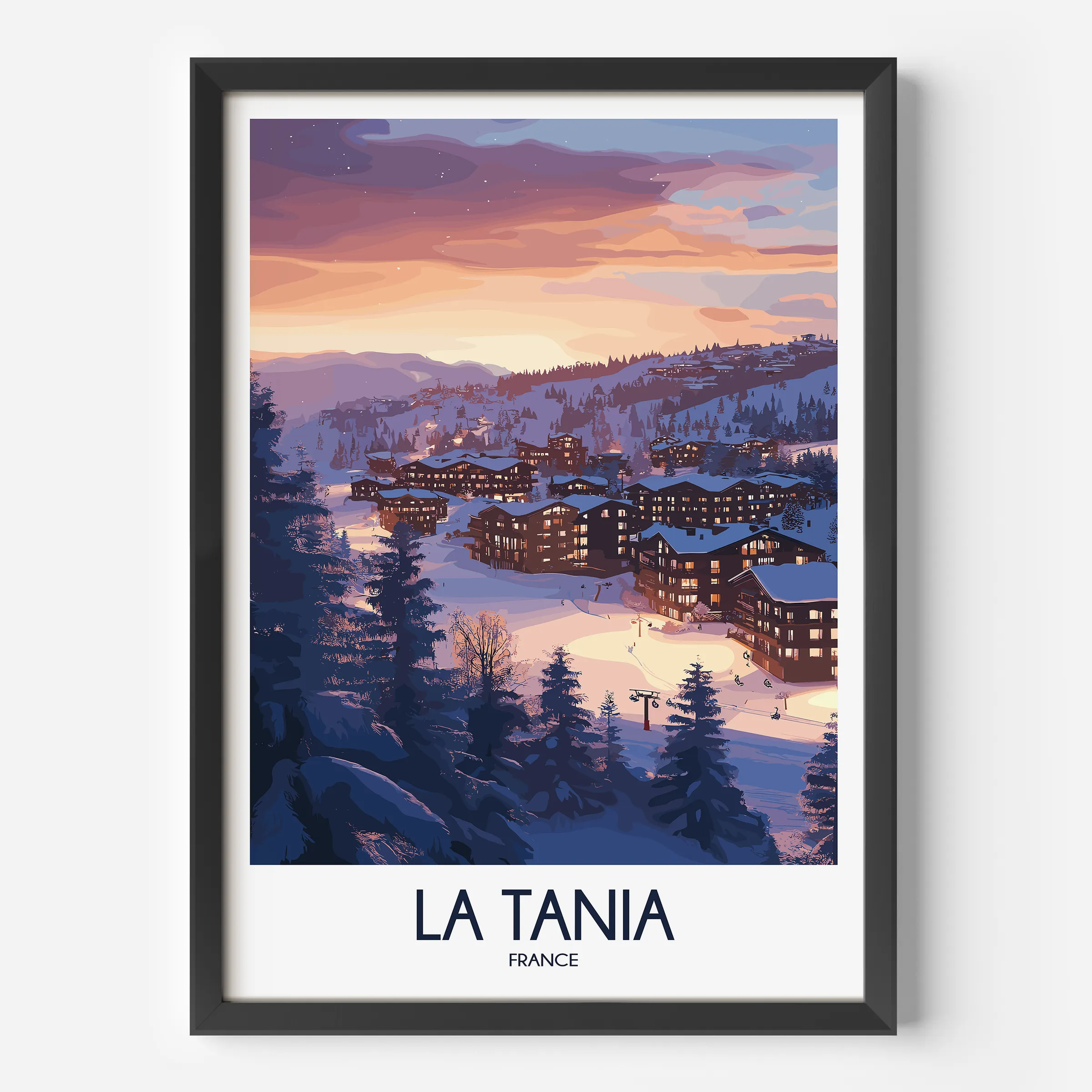 La Tania Vintage Style Print
