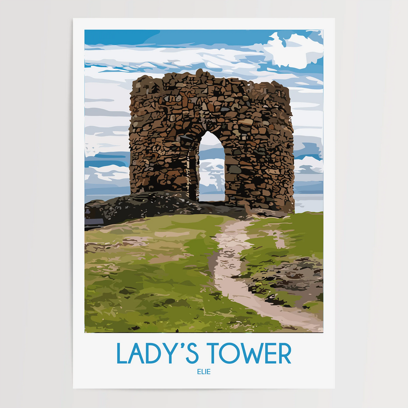 Lady'S Tower Scenic Landscape Art