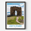 Lady'S Tower Vintage Style Print