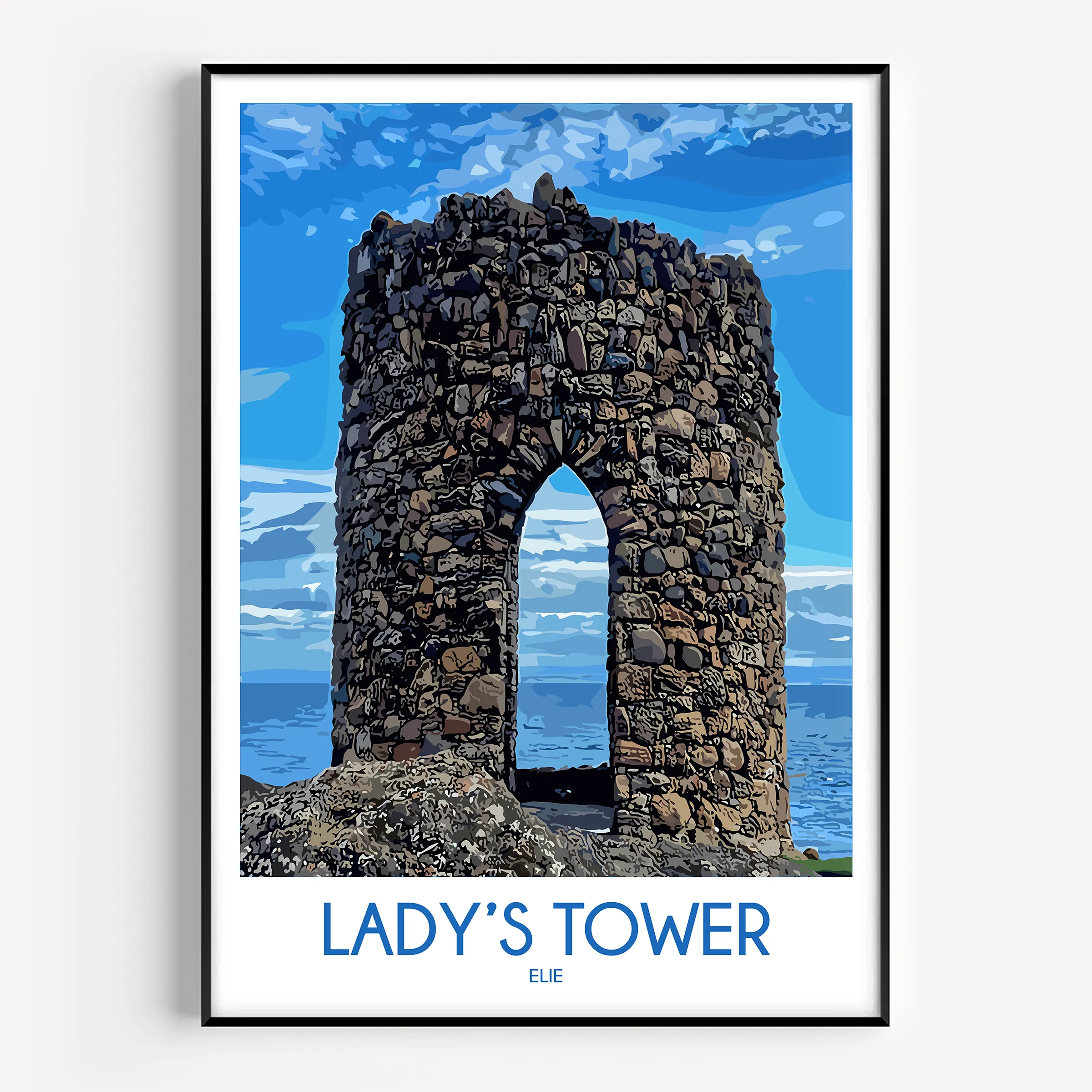 Ladys Tower Scenic Landscape Art